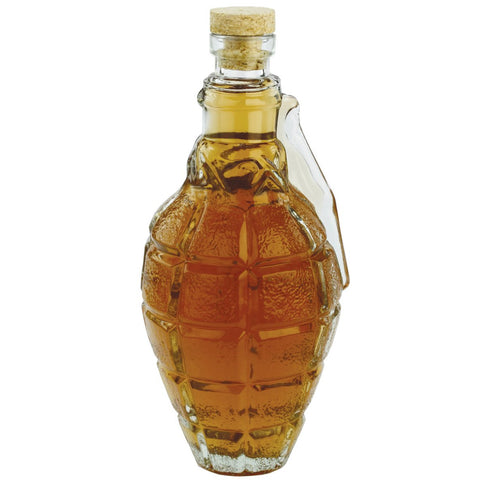 Grenade Decanter with Cork Stopper