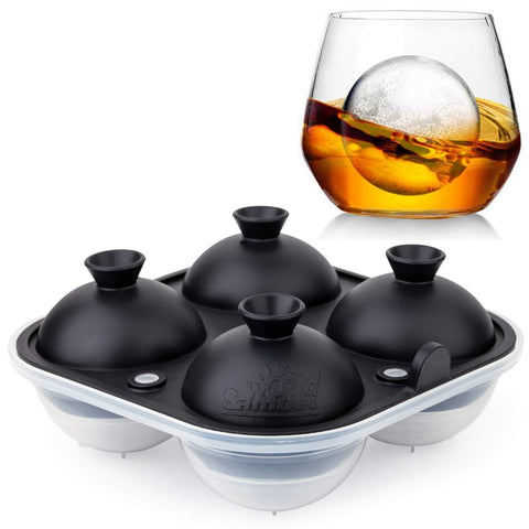 Samuelworld Large Sphere Ice Tray Mold Whiskey Big Ice Maker