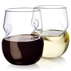 Stemless Tumblers for Red and White Wine