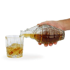 Grenade Decanter with Cork Stopper