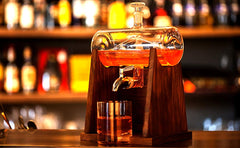 Barrel Ship  Decanter Set with 2 Glasses